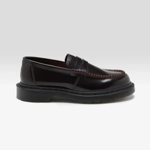 Dr martens DR. MARTENS Penton Cherry Red Leather Loafers