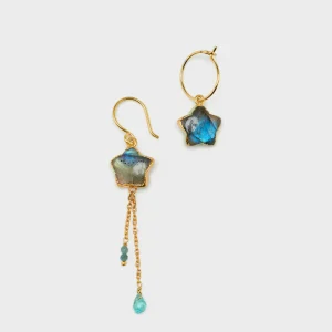 Le fourbi de capucine Asymmetrical Star Earrings