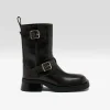 Miista Renate Brown Buckled Ankle Boots