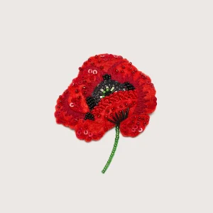 Trovelore Red Poppy Broche